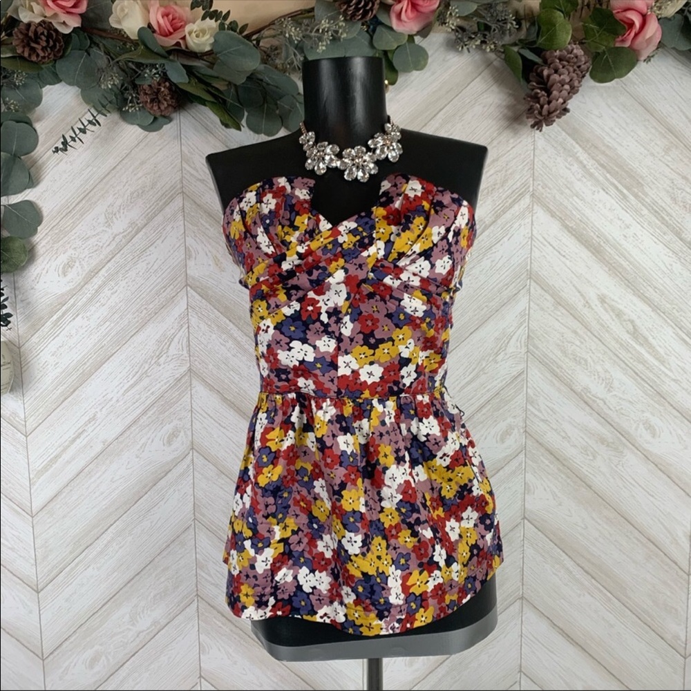 Anthropologie Poridge Floral Sleeveless Top